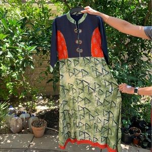 Beautiful Indian dress with mirror work